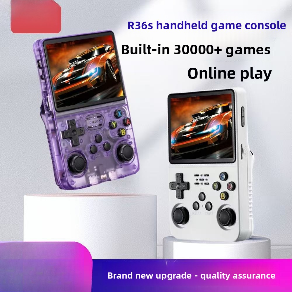 Retro Handheld Game Console R36S - وحدة تحكم ألعاب محمولة R36S مفتوحة