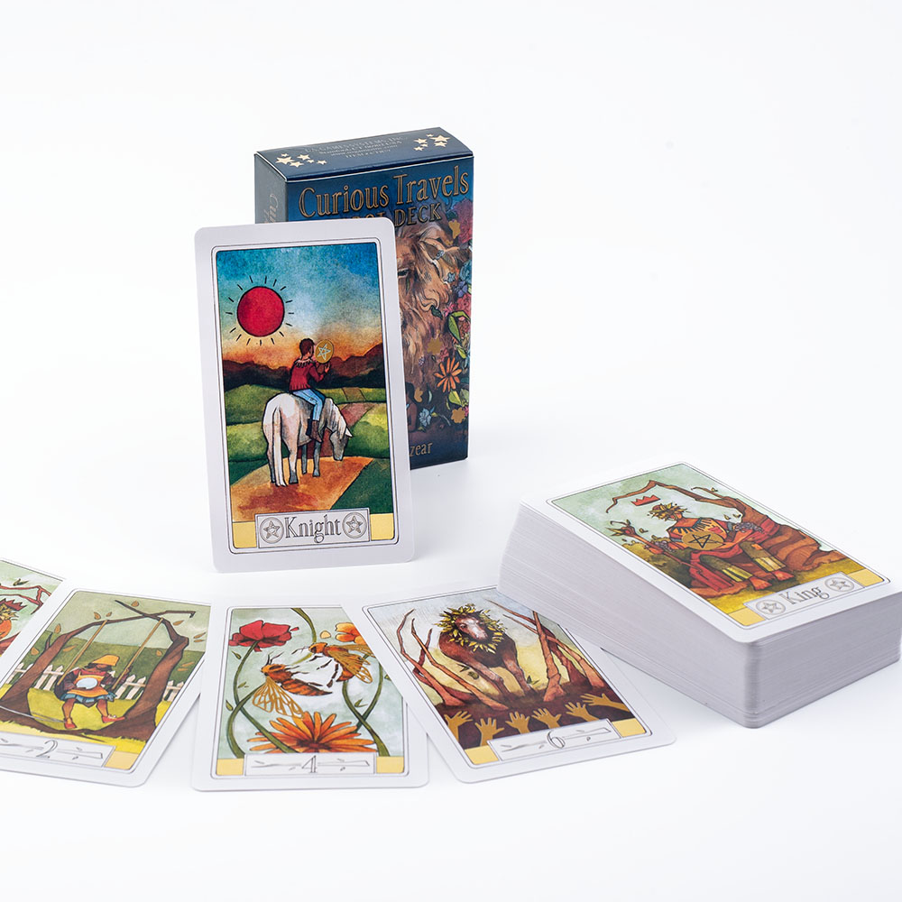 Tarot Cards Deck With Guidebook - غريبة السفر التارو 10.3*6 سنتيمتر مكون
