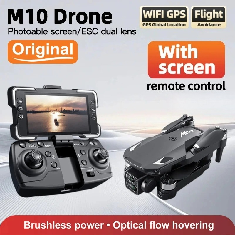 طائرة بدون طيار أصلية M10 بدقة - مراجعة Fpv Brushless Rc Drone 4K وسعره