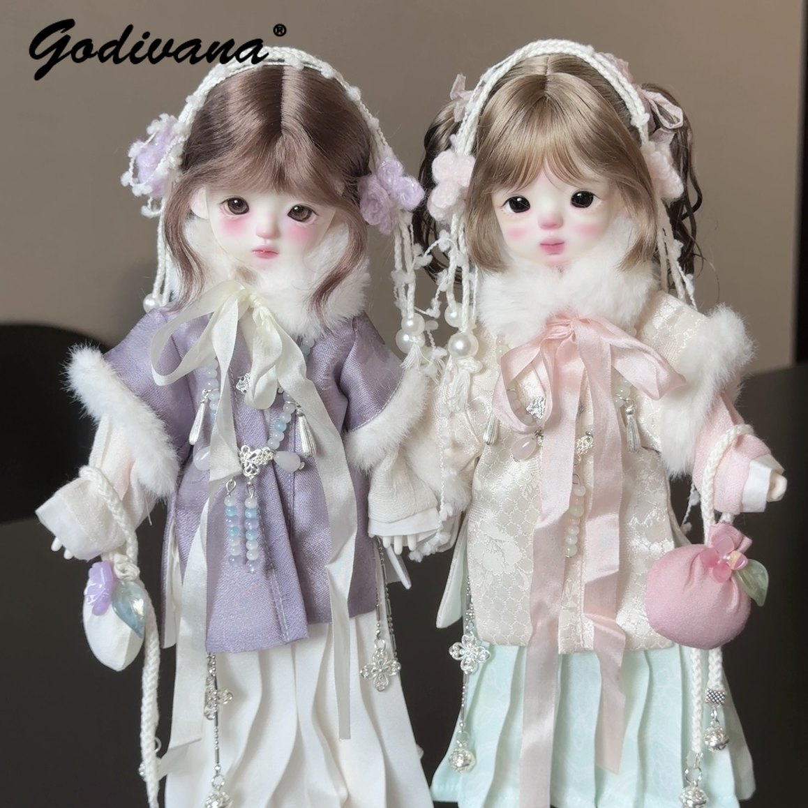 1/6 ملابس دمية BJD، طقم هانفو  - مراجعة Bjd Doll 1 6 Full Set With Clothes وسعره