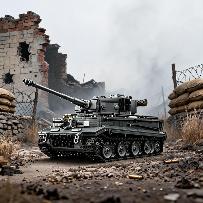 1668 قطعة من مكعبات بناء نموذج - مراجعة Lego Compatible Military Tank وسعره