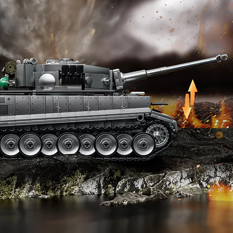 1668 قطعة من مكعبات بناء نموذج - مراجعة Lego Compatible Military Tank وسعره