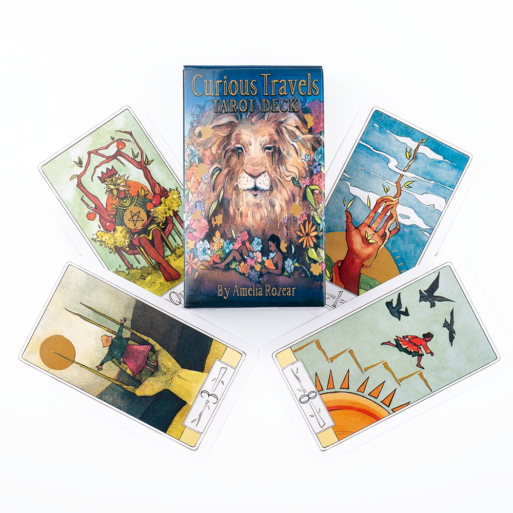 غريبة السفر التارو 10.3*6 سنتي - مراجعة Tarot Cards Deck With Guidebook وسعره